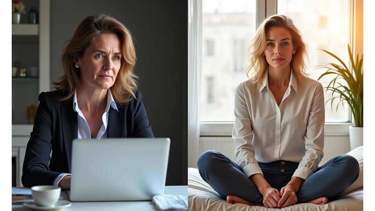 Il prima e il dopo di una donna di Milano che ha trasformato la sua vita con il coaching di Benessere Quotidiano: da stanca e stressata a energica e serena.
